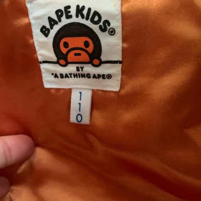 A BATHING APE(アベイシングエイプ)のbape kids ナイロンジャケット キッズ/ベビー/マタニティのキッズ服男の子用(90cm~)(ジャケット/上着)の商品写真