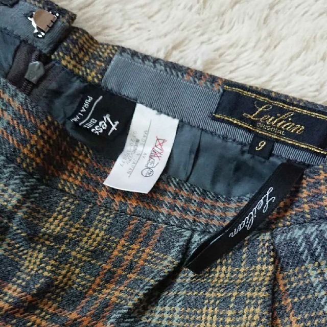 leilian(レリアン)のleilianチェックタイトスカート 9号 レディースのスカート(ひざ丈スカート)の商品写真