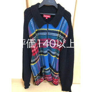 シュプリーム(Supreme)のsupreme flaid front zip sweater 2018fw(ニット/セーター)