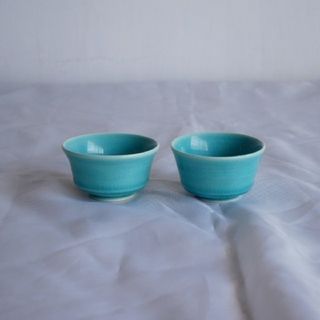 九谷焼　鳥柄のお猪口 ペア 2個セット(グラス/カップ)