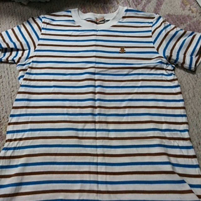 mikihouse(ミキハウス)のミキハウスの半袖ボーダーTシャツ。 キッズ/ベビー/マタニティのキッズ服男の子用(90cm~)(Tシャツ/カットソー)の商品写真