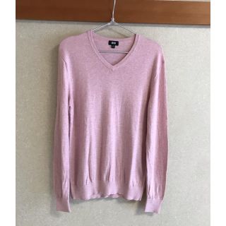 ユニクロ(UNIQLO)のUNIQLOコットンカシミヤのVネックセーター(ニット/セーター)