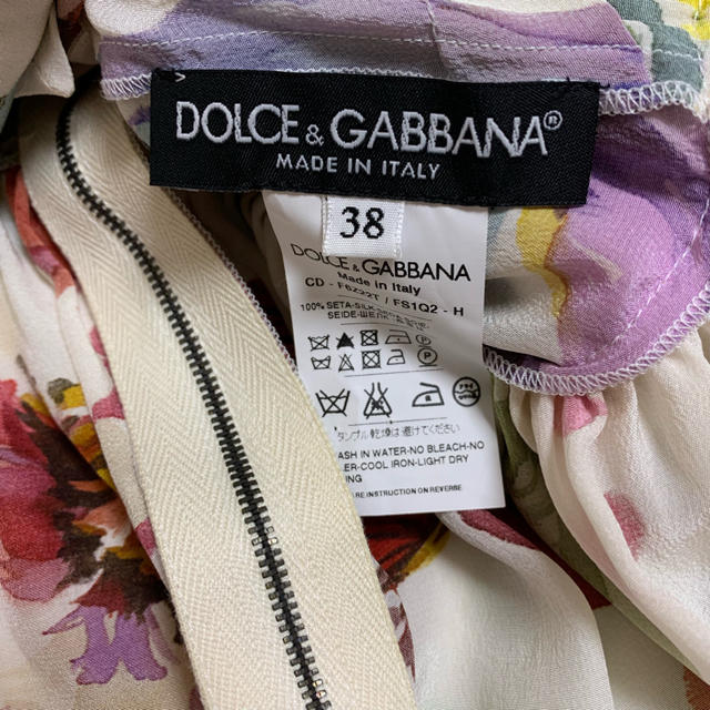 DOLCE&GABBANA(ドルチェアンドガッバーナ)の専用　ドルチェ&ガッバーナ DOLCE&GABBANA ワンピース シルク 38 レディースのワンピース(ひざ丈ワンピース)の商品写真