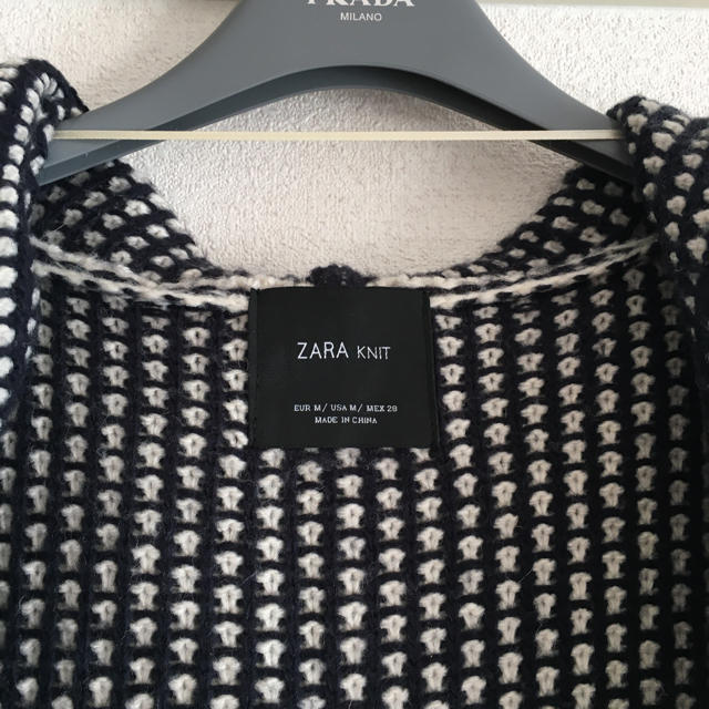 ZARA(ザラ)のZARA♡ニットフードコーディガン レディースのジャケット/アウター(ニットコート)の商品写真