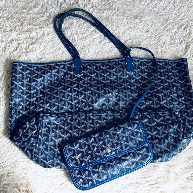 GOYARD(ゴヤール)の正規品☆ ゴヤール　サンルイ　ブルー　トートバック レディースのバッグ(トートバッグ)の商品写真