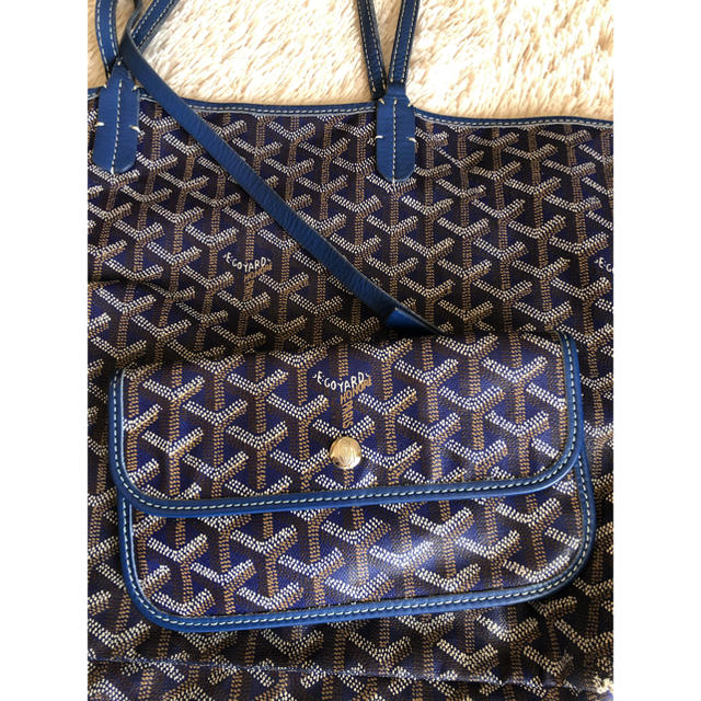 GOYARD(ゴヤール)の正規品☆ ゴヤール　サンルイ　ブルー　トートバック レディースのバッグ(トートバッグ)の商品写真