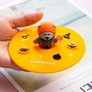 スターバックスコーヒー(Starbucks Coffee)のラスト1点！新品未使用 スタバ カップカバー ① ハロウィン(テーブル用品)