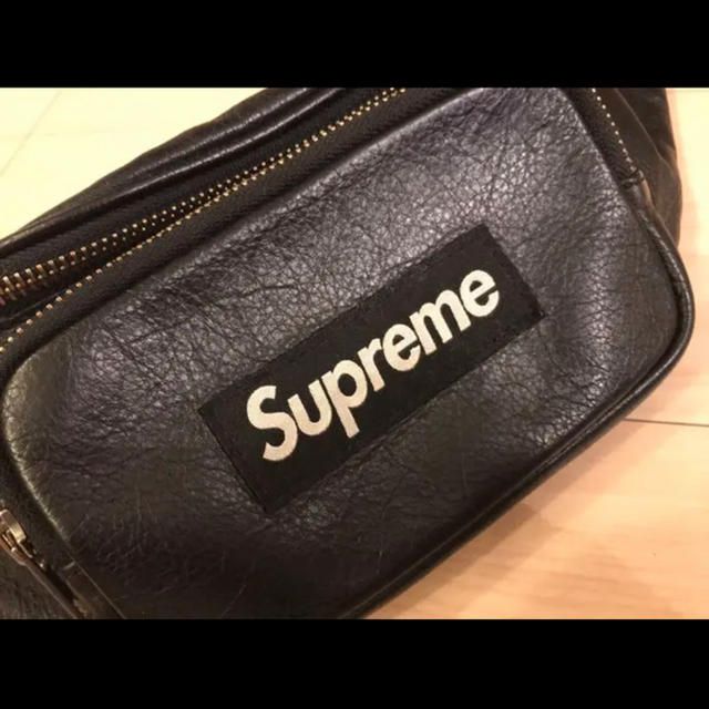 Supreme(シュプリーム)のsupreme 17ss レザー　ウエストバッグ メンズのバッグ(ウエストポーチ)の商品写真