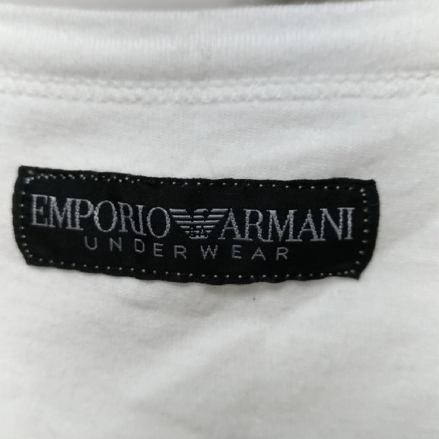 Emporio Armani(エンポリオアルマーニ)のアルマーニ　Tシャツ 白 メンズのトップス(Tシャツ/カットソー(半袖/袖なし))の商品写真