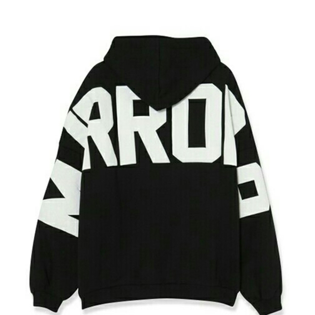 【MIRROR9】ICON hoodie/BLACK×WHIT新品未使用タグつき 3
