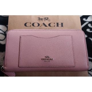 コーチ(COACH)のCOACHI★コーチ長財布(ジッパー)★ピンク(長財布)