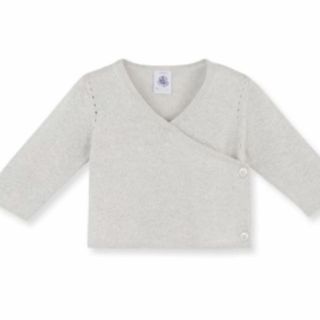 プチバトー(PETIT BATEAU)の定価1万円♡カシュクールラメニット(ニット/セーター)