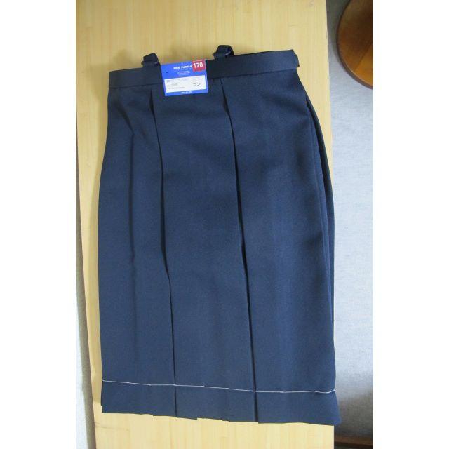 ★小学生女子紺スカート 　冬6本ヒダ　 サイズ１３０Ａ 　新品 　ポリ100％