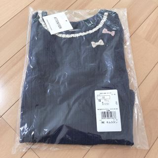 ビケット(Biquette)の新品未開封❤ビケット 長袖 ネイビーブルー リボン 95(Tシャツ/カットソー)