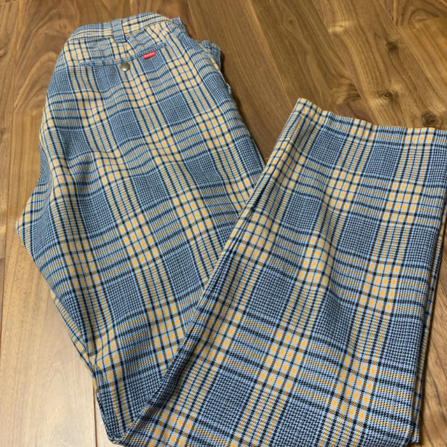 supreme work pant Blue Plaid 34 ワークパンツ - ワークパンツ/カーゴ ...