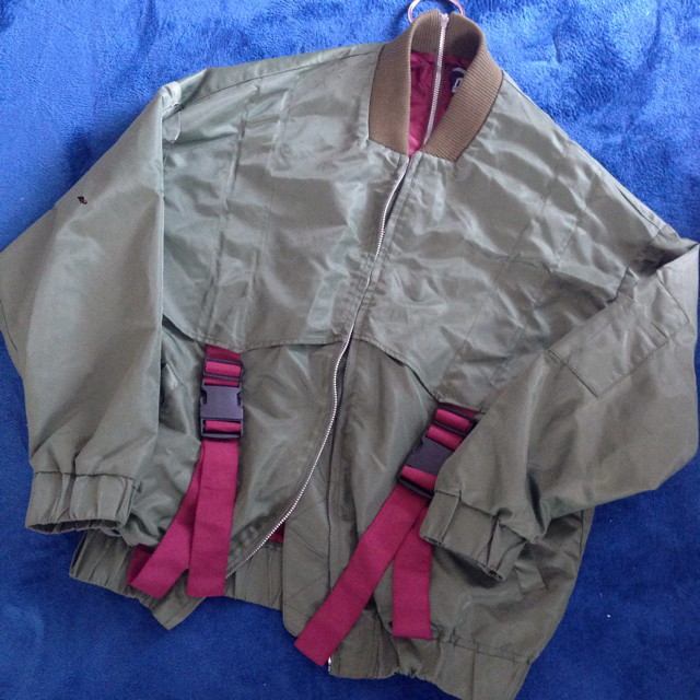 PAMEO POSE(パメオポーズ)のパメオポーズ♡DRAW TYPE MA-1 レディースのジャケット/アウター(ミリタリージャケット)の商品写真