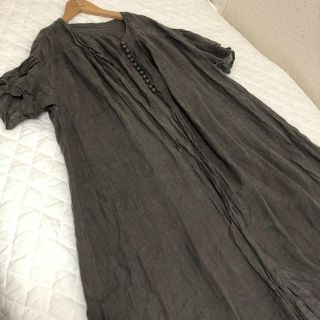 ネストローブ(nest Robe)の【美品】ネストローブ♡リネンガーゼ羽織(ロングワンピース/マキシワンピース)