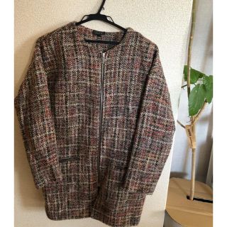 トップショップ(TOPSHOP)のツイード ジャケット(ノーカラージャケット)