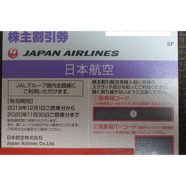 最新 送料無料 JAL 株主優待券7枚＋優待冊子1冊 航空券