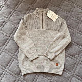 ザラキッズ(ZARA KIDS)のzara kids グレーニット 116cm 新品タグ付き(ニット)