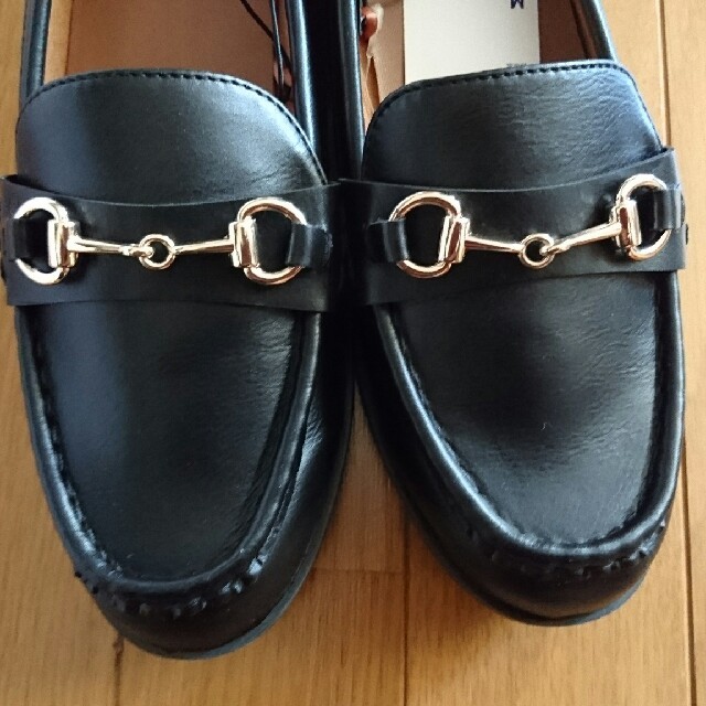 GU(ジーユー)の新品 GU ビットローファー  マニッシュ 黒 M 24 レディースの靴/シューズ(ローファー/革靴)の商品写真