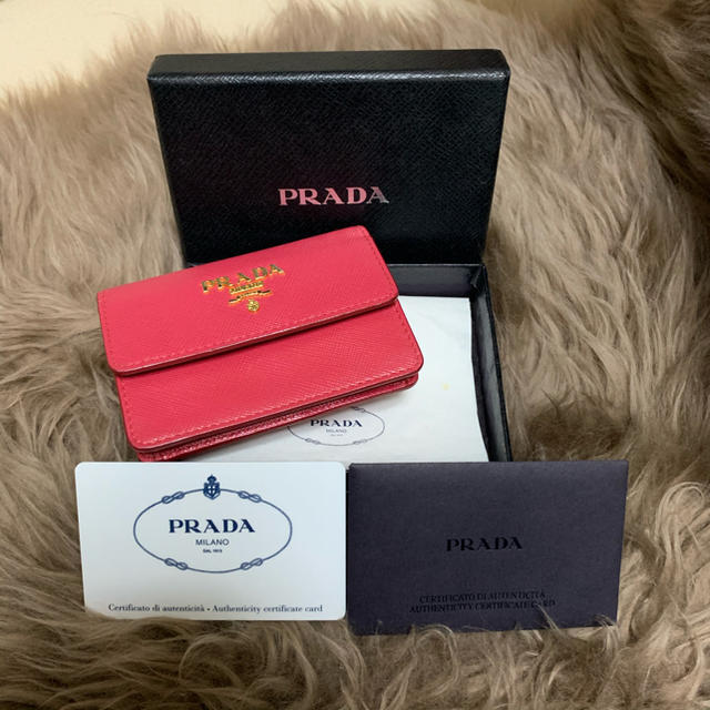 PRADA サフィアーノメタル　PEONIA 1M0881 カードケース | フリマアプリ ラクマ