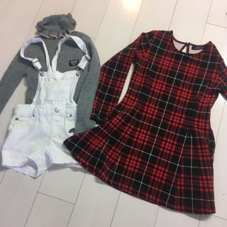 ジェニィ(JENNI)の美品 jennilove 赤チェック ワンピース(ワンピース)