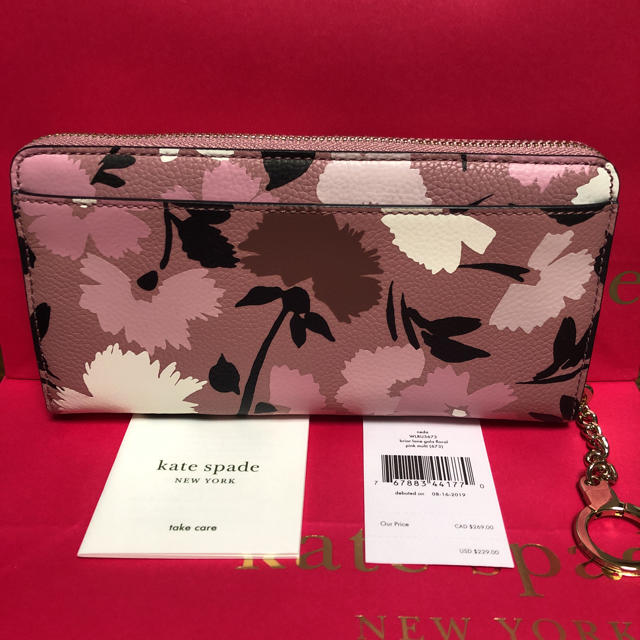 kate spade new york(ケイトスペードニューヨーク)の値下げ中！！　新品ケイトスペード ローズ　フラワー　長財布　即日発送 レディースのファッション小物(財布)の商品写真