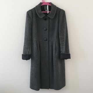 シンシアローリー(Cynthia Rowley)の【美品　送料込】Cynthia Rowley リボンポケットレース付コート　DG(ロングコート)