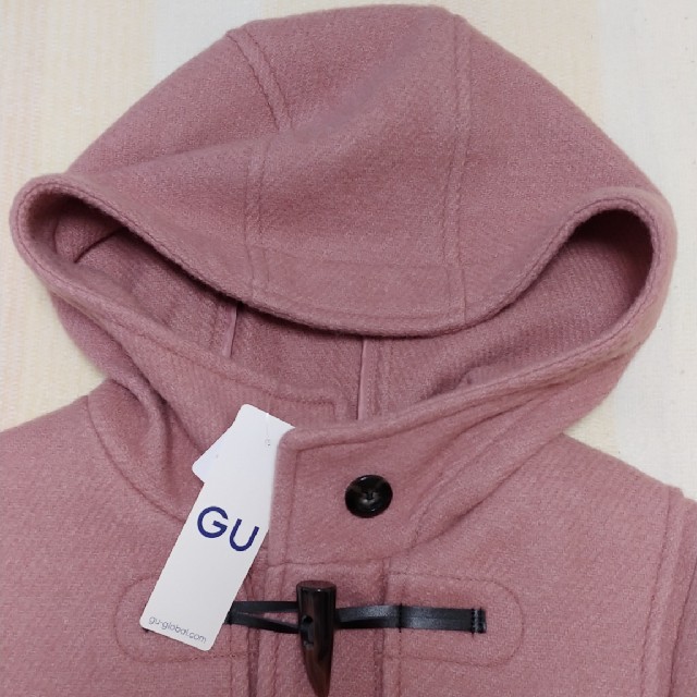 GU(ジーユー)のGU　ダッフルコート　ピンク レディースのジャケット/アウター(ダッフルコート)の商品写真