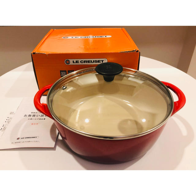 LE CREUSET(ルクルーゼ)のル クルーゼ　ココット　ロンド ファースト　20cm インテリア/住まい/日用品のキッチン/食器(鍋/フライパン)の商品写真