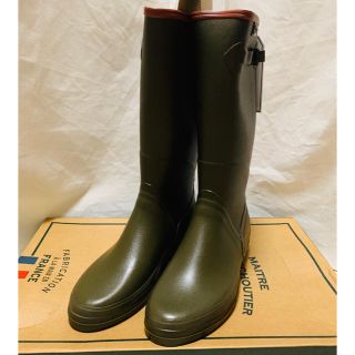 エーグル(AIGLE)の新品　AIGLEエーグル レインブーツ　長靴40日本サイズ25cmフランス製(レインブーツ/長靴)