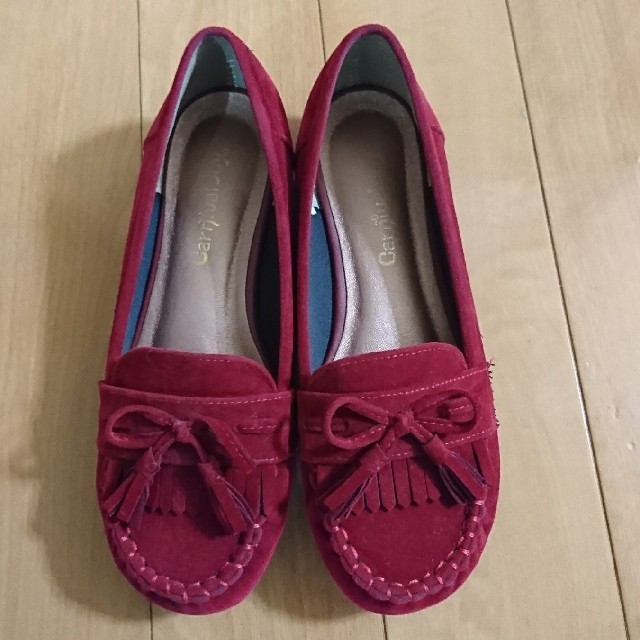 ☆赤のタッセルモカシン☆ レディースの靴/シューズ(スリッポン/モカシン)の商品写真