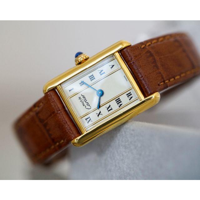 美品 カルティエ マスト タンク ゴールドライン SM Cartier39CARTIER