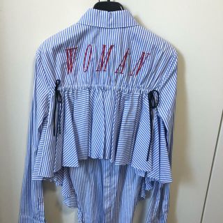 オフホワイト(OFF-WHITE)のオフホワイト　ブラウス　サイズS ローラ着用！(シャツ/ブラウス(長袖/七分))