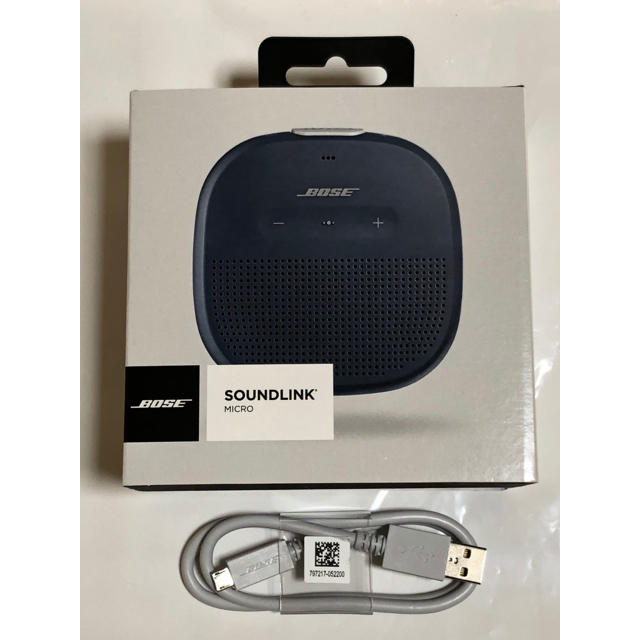 BOSE(ボーズ)のBOSE soundlink micro ダークブルー スマホ/家電/カメラのオーディオ機器(スピーカー)の商品写真