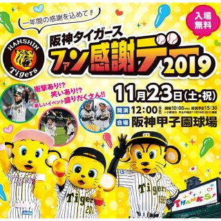 ハンシンタイガース(阪神タイガース)の阪神タイガースファン感謝デー2019 ペアチケット グリーンシート(野球)