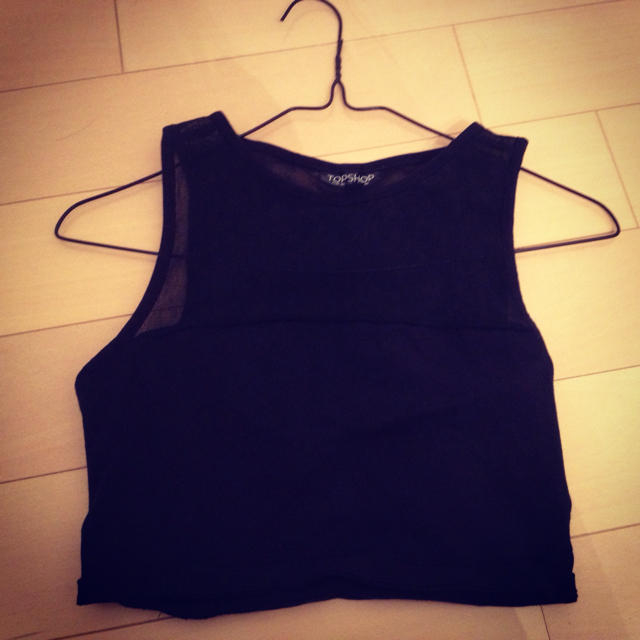 TOPSHOP(トップショップ)のTOPSHOP シースルー短丈TOPS レディースのトップス(カットソー(半袖/袖なし))の商品写真