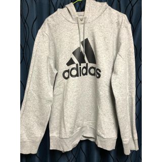 アディダス(adidas)のアディダス パーカー グレー O(XL)サイズ(パーカー)