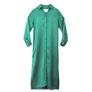 MYLAN Bi-color stripe shirt dress(ロングワンピース/マキシワンピース)
