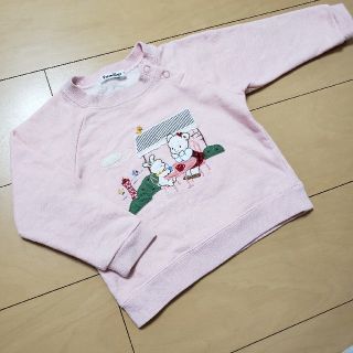 ファミリア(familiar)のfamiliar 90 トレーナー 薄ピンク(Tシャツ/カットソー)