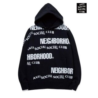 ネイバーフッド(NEIGHBORHOOD)のASSC C-HOODED ネイバーフッド アンチ ソーシャル パーカー 黒(パーカー)