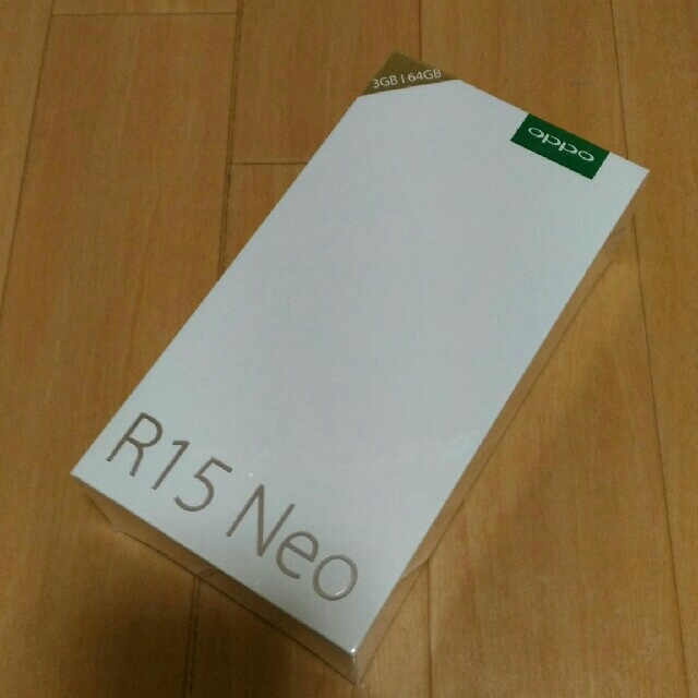 スマートフォン/携帯電話新品未使用未開封OPPO R15 Neo ダイヤモンドブルー(3GB/64GB)