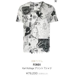 フェンディ(FENDI)の新作FENDI Tシャツ M 付属品完備　完売(Tシャツ/カットソー(半袖/袖なし))