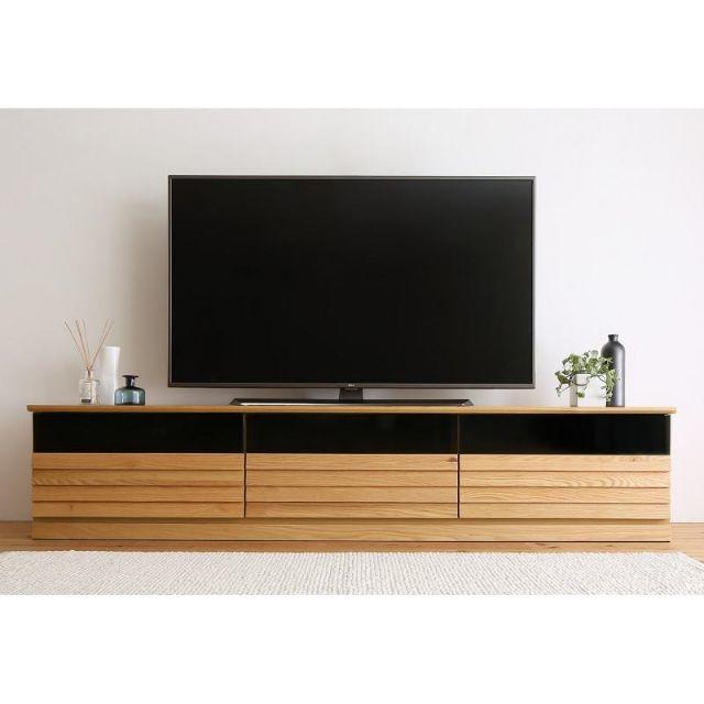 オンライン銀座 テレビ台 テレビ台 180cm 75インチ対応 完成品 オーク 収納家具 テレビボード 直営の通販サイト TVボード 75インチ対応