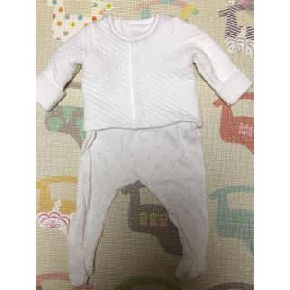 プチバトー(PETIT BATEAU)のpetit bateau キルティングジャケット&カバーオール　74/12m(カバーオール)