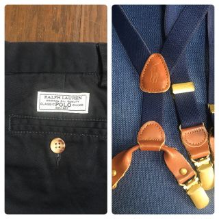 ラルフローレン(Ralph Lauren)のラルフローレン　POLO　キッズ　ハーフパンツ・サスペンダー2点セット　100㎝(パンツ/スパッツ)