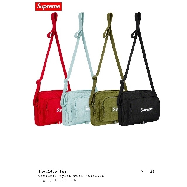 Supreme 19SS Shoulder Bag Black 1