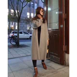 ディーホリック(dholic)の_ponpon_ 韓国♡over fit wool coat pipi様専用(ロングコート)