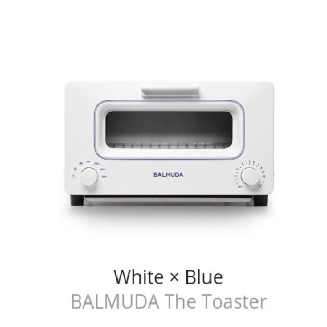 BALMUDA(バルミューダ)のBALMUDA The Toaster K01E-W B(ホワイト☓ブルー)  スマホ/家電/カメラの調理家電(調理機器)の商品写真